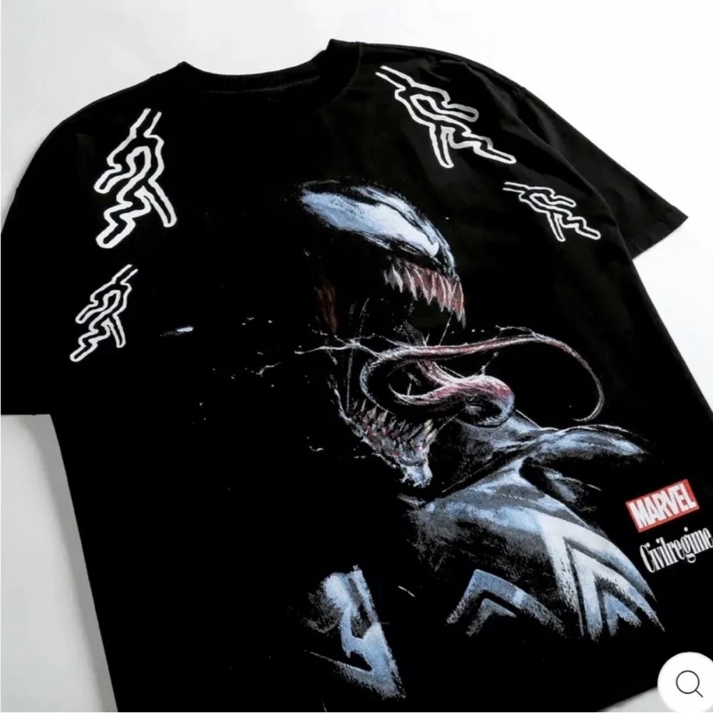 CIVIL REGIME X DARC SPORT X MARVELS SPIDER-MAN VENOM VIOLET WEB 199X TSHIRT